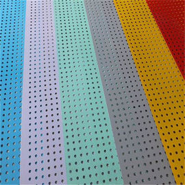 SS Decorative Perforated Sheet Metal Panels PVC Coated Hold Size 0.5-8.0