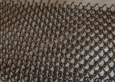 SS304 Decorative Wire Mesh Ring Stainless Steel Mesh For Partition Wall Fabrication