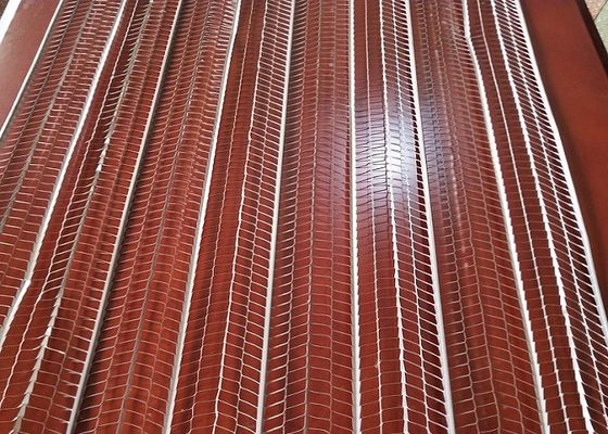 Galvanized Rib Lath Mesh Untuk Dinding Plester / Langit-Langit yang Ditangguhkan